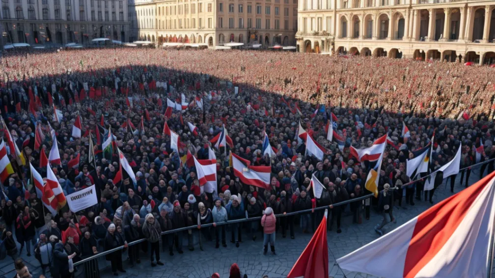 Тысячи испанцев вышли на протест в Мадриде с требованием отставки премьера Санчеса