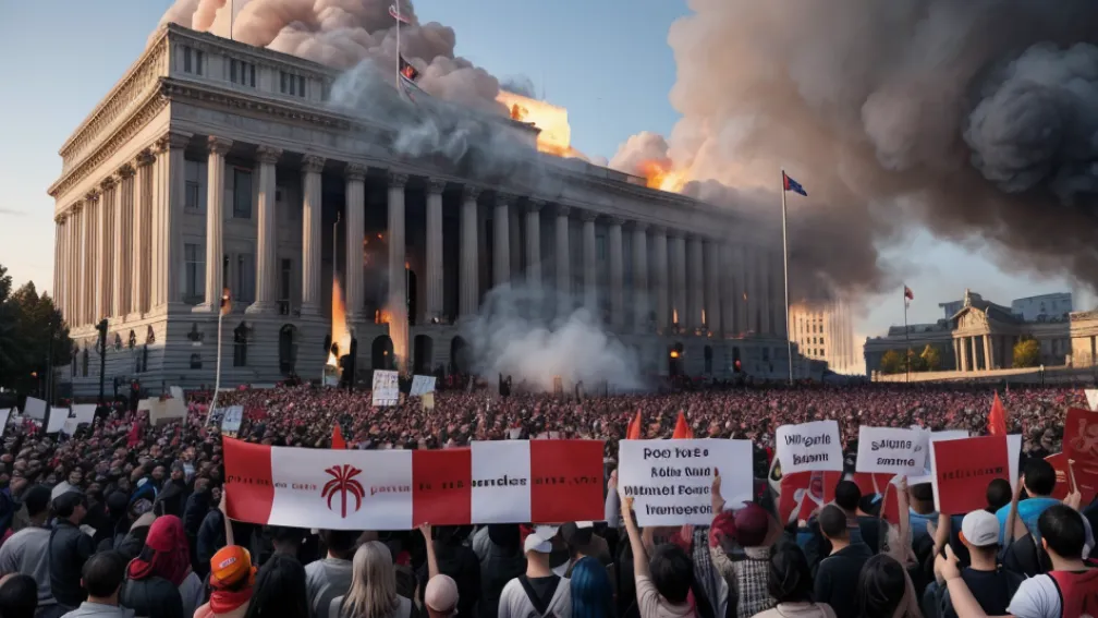 Протесты в Израиле: демонстранты подожгли автомобиль у резиденции Нетаньяху, требуя освобождения заложников
