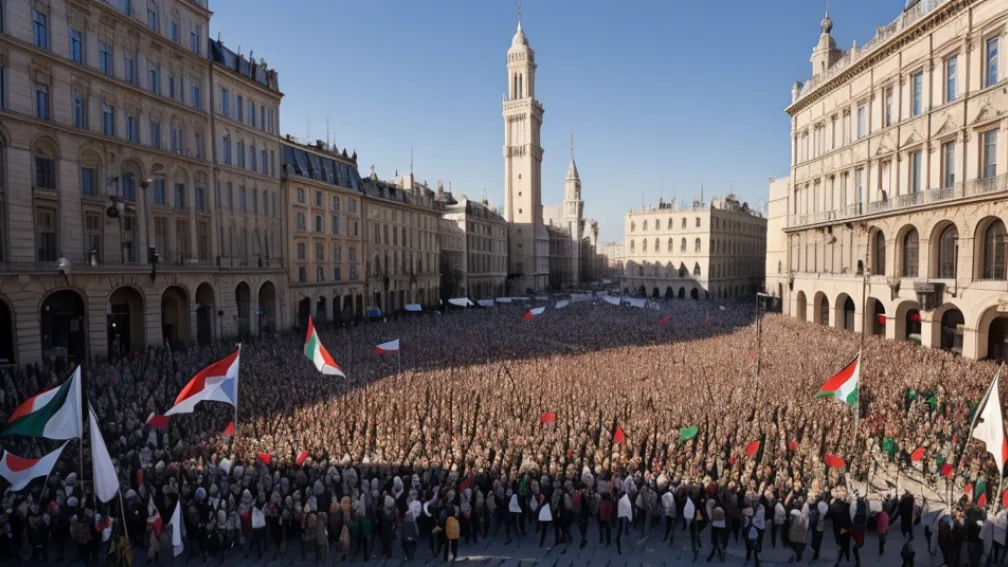 Массовые протесты студентов в Испании против событий в Газе: тысячи вышли на улицы
