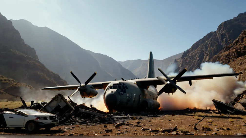 Авиакатастрофа турецкого военного самолета в Грузии: 20 человек погибли