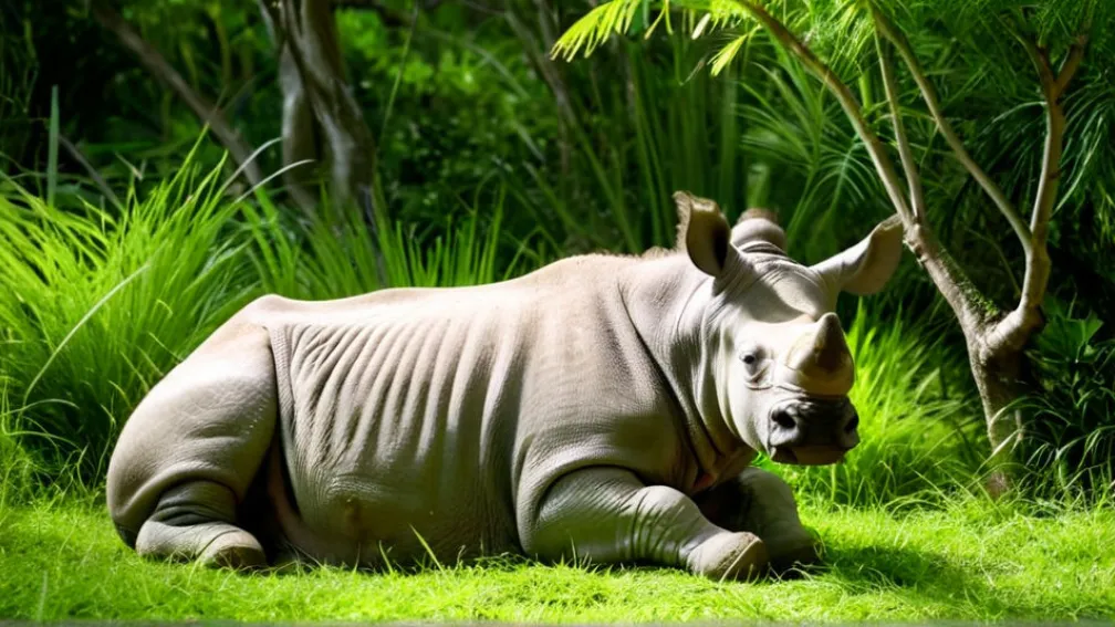 В BIOPARC Valencia родился редкий белый носорог: надежда на сохранение вида