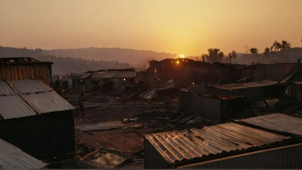 Крупный пожар в поселке трущоб Барселоны: есть пострадавшие и разрушения