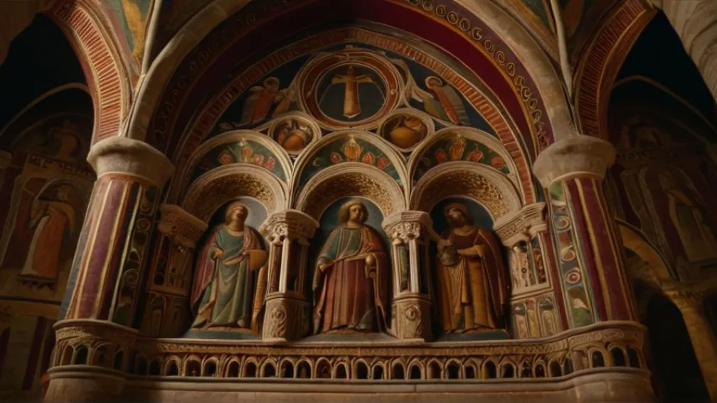 Романское Искусство Было Цветным: Развенчание Мифа о "Белом Покрове" Средневековых Церквей