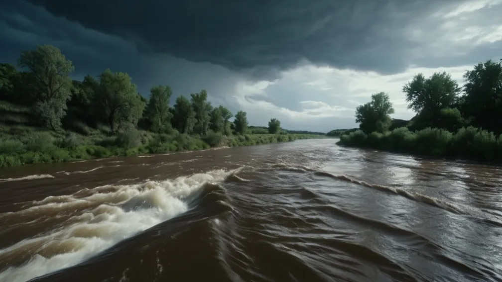 Наводнение в Авиле и Касересе: Река Тормес вышла из берегов из-за шторма "Клаудия"