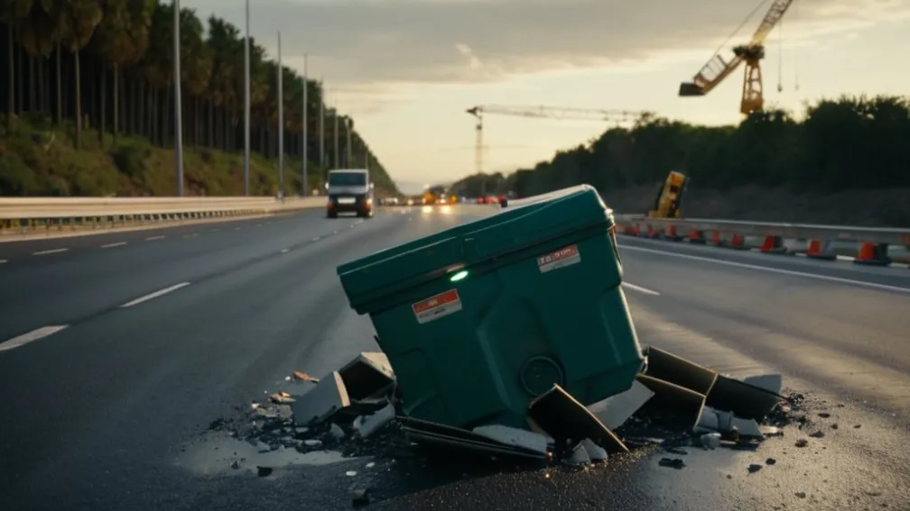В Севилье с моста Столетия упала переносная туалетная кабина