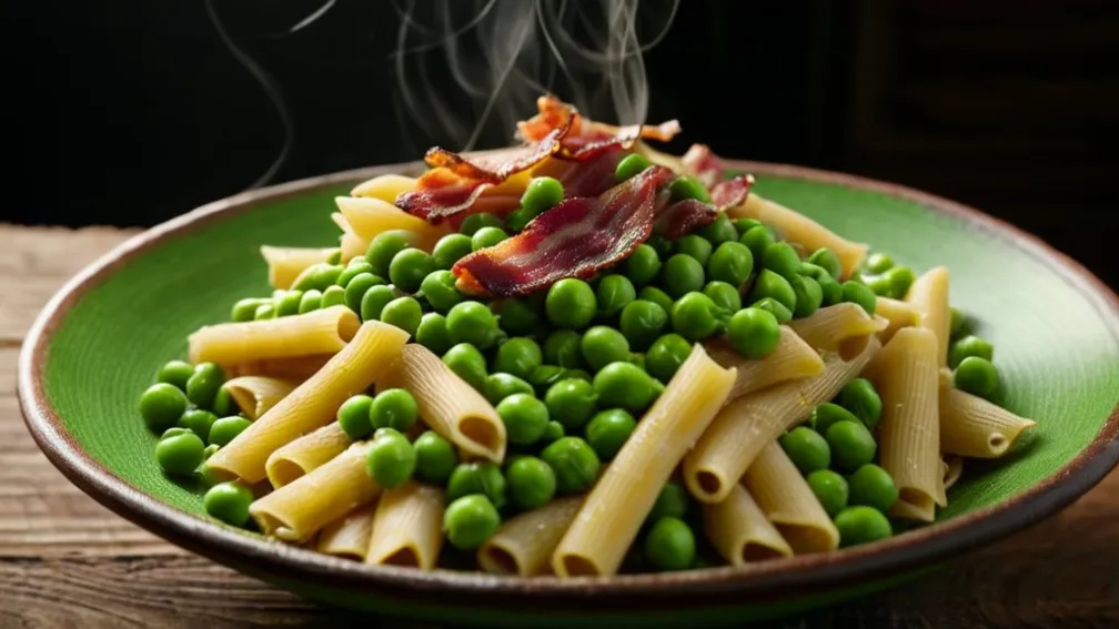 Быстрая Паста с Горошком и Панчеттой: Идеальный Ужин за Несколько Минут