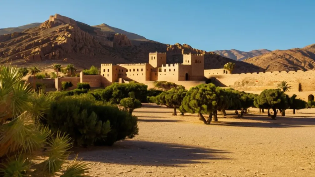 Медитеранский сад на пьедестале Алкацабы в Алмерии