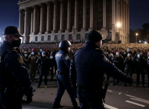 Митинг ультраправых у резиденции премьер-министра Испании с участием лидера Vox