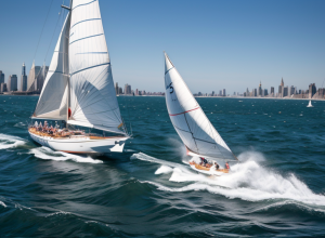 Испанский F50 лидирует в SailGP после триумфа в Нью-Йорке