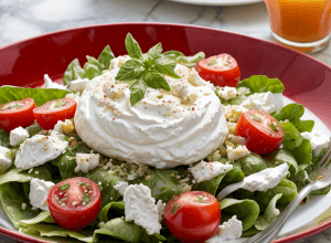 Нежная сливочная закуска: рецепт салата с томатами и лабне