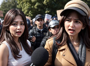 Репортёр ТВЕ подверглась оскорблениям и преследованиям на митинге в Торре-Пачеко