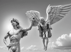 Рики Бланко: Художник представил сатирический рисунок "Дедал продает крылья"