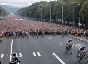 Протестующие выбежали на финиш: кадры с места инцидента на La Vuelta