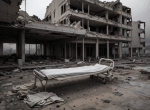 Доброполье в «военном лимбе»: город-призрак на Донбассе и забытый труп в руинах больницы