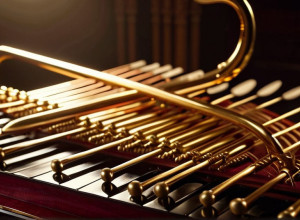 Абстрактный фьюжн традиционных и современных музыкальных инструментов