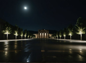 Олень устроил переполох в историческом центре Заморы, Испания, и оказался на парковке