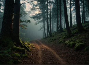Загадочный лес: погружение в атмосферу тайн и кинематографического освещения
