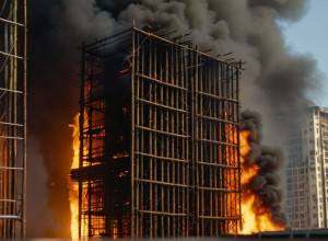 Масштабный пожар в Гонконге: минимум четыре человека погибли, десятки заблокированы