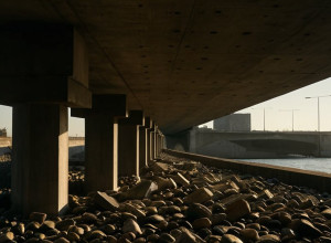 В Барселоне демонтировали лагерь под мостом Калатравы из-за угрозы пожара