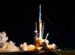 Запуск нового спутника Starlink