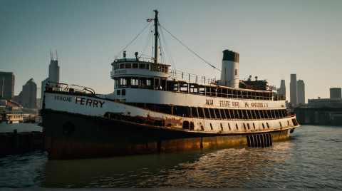 Провал бизнес-проекта Пита Дэвидсона и Колина Джоста: паром застрял спустя годы