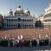 Тысячи протестующих в Венеции выразили поддержку Газе на фоне кинофестиваля